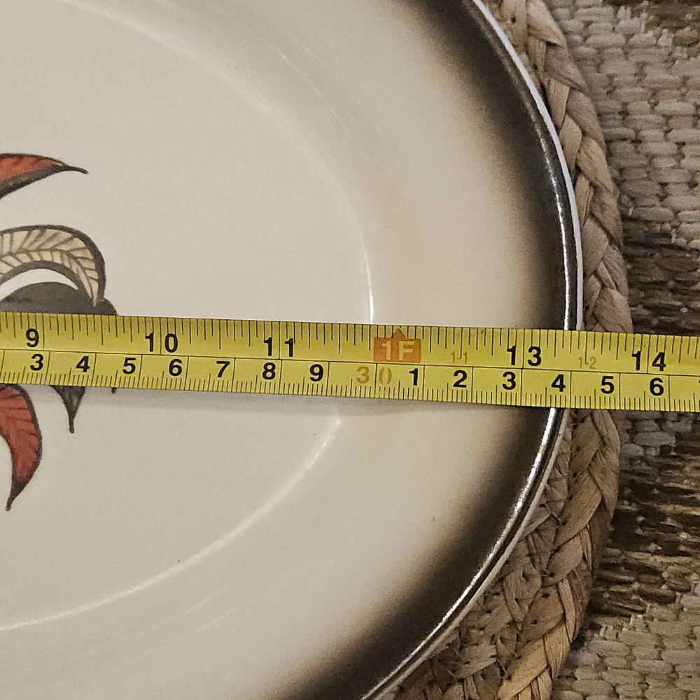 Vintage Metlox Poppytrail Red Rooster Large Oval Serving Platter USA Farmhouse - Picture 7 of 13